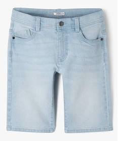 GEMO Bermuda en jean coupe Regular garçon blanc chine