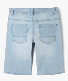 bermuda en jean coupe regular garcon bleuE792501_3