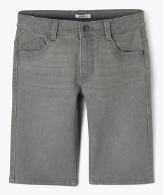 bermuda en jean coupe regular garcon grisE792701_1