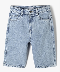 GEMO Bermuda en jean délavé garçon blanc chine