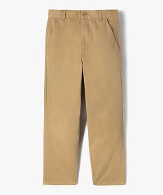 GEMO Pantalon chino coupe regular garçon beige standard
