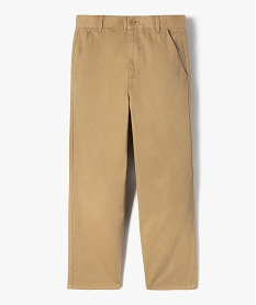 GEMO Pantalon chino coupe regular garçon Beige