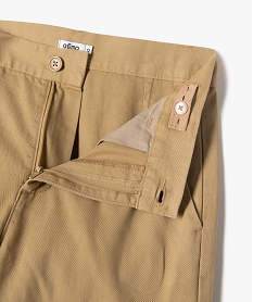 pantalon chino coupe regular garcon beige pantalonsE793301_2