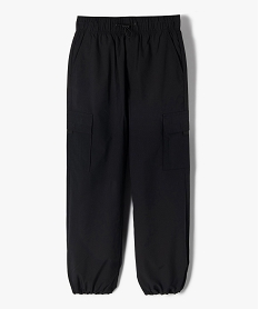 GEMO Pantalon parachute avec larges poches à rabat garçon noir standard