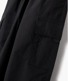 pantalon parachute avec larges poches a rabat garcon noir pantalonsE793701_3