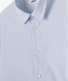 chemise rayee en coton garcon bleu chemisesE796601_2