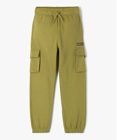 GEMO Pantalon de jogging avec larges poches à rabat garçon Vert