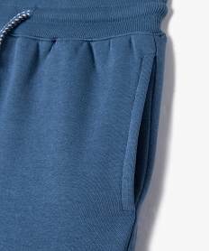 bermuda en jersey molletonne et taille elastiquee garcon bleuE797101_2