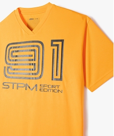 tee-shirt de sport a manches courtes garcon orangeE799901_2