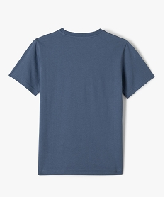 tee-shirt a manches courtes uni garcon bleuE800101_3