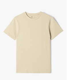 tee-shirt a manches courtes uni garcon beige tee-shirtsE800201_1
