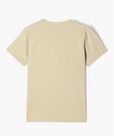 tee-shirt a manches courtes uni garcon beigeE800201_3