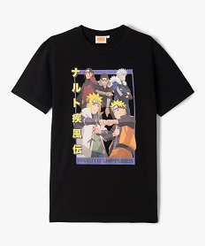 tee-shirt a manches courtes avec motif manga garcon - naruto noirE800401_1