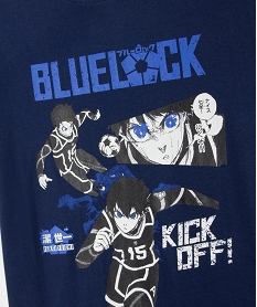 tee-shirt a manches courtes avec motif manga garcon - blue lock bleuE800701_2