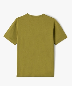 tee-shirt a manches courtes inscriptions skate garcon vert tee-shirtsE801201_3