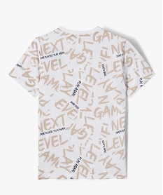 tee-shirt a manches courtes avec motifs garcon blanc tee-shirtsE801701_3