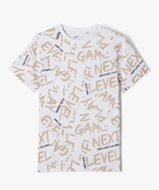 tee-shirt a manches courtes avec motifs garcon blanc vif tee-shirtsE801701_4