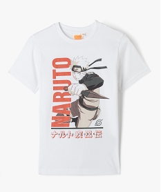 GEMO Tee-shirt manches courtes imprimé garçon - Naruto Blanc