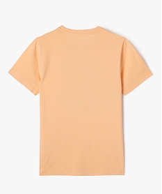 tee-shirt manches courtes imprime skate garcon orange tee-shirtsE802401_3