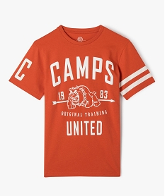 tee-shirt a manches courtes avec logo xxl garcon - camps united rougeE803701_1