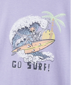 tee-shirt a manches courtes motif surf garcon violet tee-shirtsE804701_2