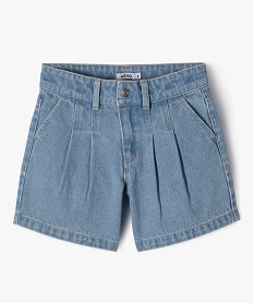 short en jean ample en coton fille bleu shortsE810001_1