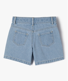 short en jean ample en coton fille bleuE810001_4