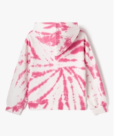 sweat a capuche effet tie and dye fille roseE813101_3