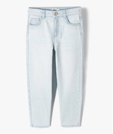 GEMO Jean slim avec ceinture élastique fille blanc chine