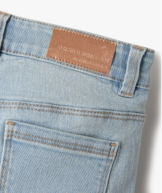 jean flare extensible avec ceinture ajustable fille blanc chine jeansE814201_3