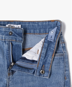 jean flare extensible avec ceinture ajustable fille gris jeansE814301_2