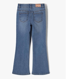 jean flare extensible avec ceinture ajustable fille gris jeansE814301_3