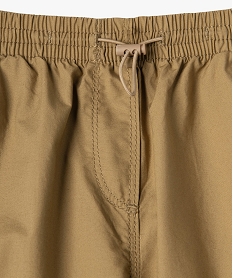 pantalon cargo parachute en toile fine fille brun pantalonsE815801_3