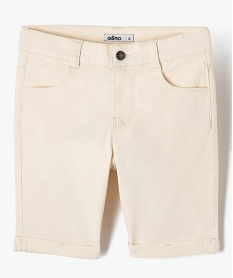 GEMO Bermuda en coton léger fille blanc chine