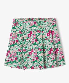 jupe-short fleurie avec rayures pailletees fille - lulucastagnette multicoloreE817101_1