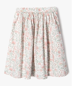 GEMO Jupe longue à motifs fleuris fille blanc chine