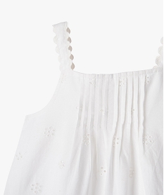 blouse a bretelles en broderie anglaise fille beigeE820401_2