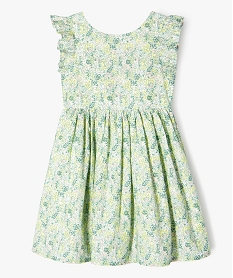 GEMO Robe sans manches à motifs fleuris fille vert standard