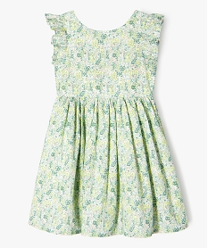 GEMO Robe sans manches à motifs fleuris fille Vert