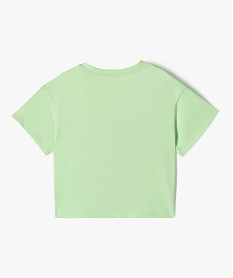 tee-shirt a manches courtes avec motif girly vert tee-shirtsE824501_3