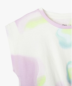 tee-shirt manches courtes loose tie-and-dye fille multicoloreE825401_3