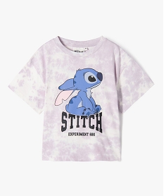 GEMO Tee-shirt à manches courtes avec motif Stitch fille - Disney Violet