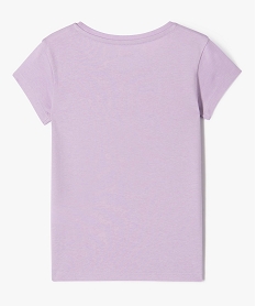 tee-shirt a manches courtes avec motif fille violet tee-shirtsE827001_3