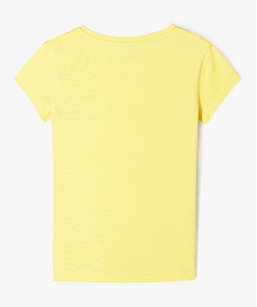 tee-shirt a manches courtes avec motif fille jaune tee-shirtsE827101_3