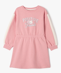 robe sweat avec taille elastique fille rose robes et jupesE833401_1