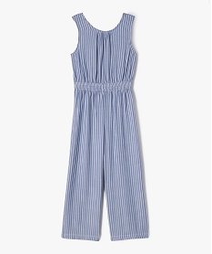 GEMO Combinaison pantalon sans manches à rayures fille Imprimé