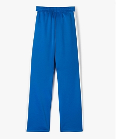 pantalon de jogging large avec bandes contrastantes fille bleu pantalonsE836101_3