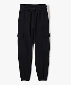 GEMO Pantalon de jogging avec poches à rabat sur les cuisses fille Noir