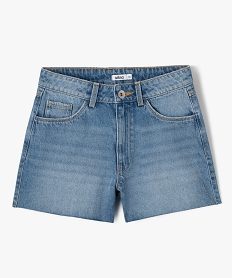 short en jean delave avec finitions sans coutures fille grisE837401_1