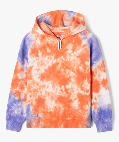 sweat a capuche en molleton doux fille orange sweatsE838501_1